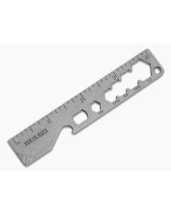 Qerim 37 Rulgo 4 Inch SAE Titanium Keychain Ruler 025