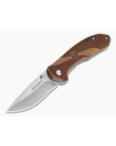 Remington Heritage Series Medium Drop Point Liner Lock Wood Handled Folder R40002