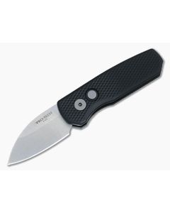 Protech Runt 5 Textured Black Stonewash Wharncliffe