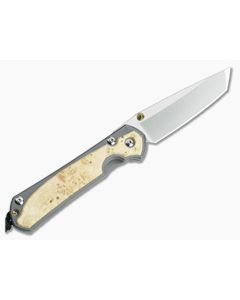 Chris Reeve Small Sebenza 31 Left Hand Tanto Box Elder