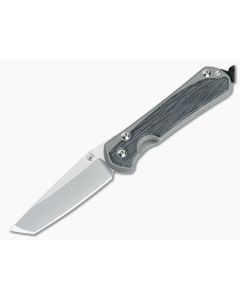 Chris Reeve Small Sebenza 31 Tanto Glass Blasted Black Micarta