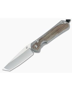 Chris Reeve Small Sebenza 31 Tanto Glass Blasted Natural Micarta