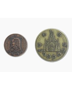 Shire Post Mint Mistborn Set #1 - Two Coins of The Final Empire Copper and Brass