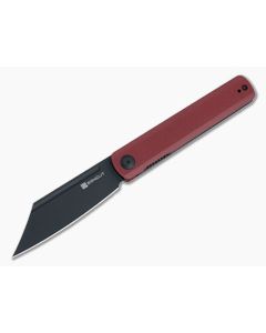 Sencut Bronte Top Flipper Burgundy G10 Handles Black Stonewashed Reverse Tanto Blade SA08D