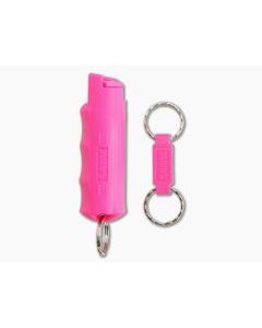 Sabre Pink Campus Safety Pepper Gel w/ QR Key Ring 15301