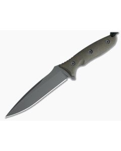 Spartan Blades Moros Black S45VN Green Canvas Micarta Kydex Sheath Fixed Blade 53BKGRKYBK
