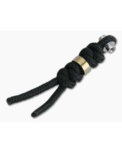 Chris Reeve Small Inkosi Lanyard Black with Gold Bead