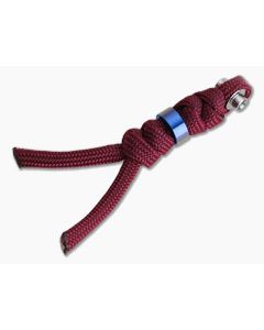 Chris Reeve Small Inkosi Lanyard Burgundy with Blue Bead