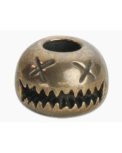 Audacious Concept Smiley Bead Small Bronze Lanyard Bead SMS-BRZ-STW