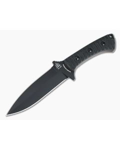 TOPS Szabo Express Double Edge Black 1095 Canvas Micarta Tactical Fixed Blade SZEX-02