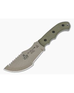 TOPS Tom Brown Tracker Green Micarta Handle Coyote Tan 1095 Carbon Steel Blade TBT01-TAN
