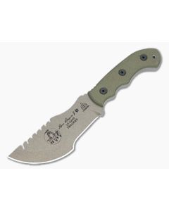 TOPS Tom Brown Tracker #2 Green Micarta Handle Coyote Tan 1095 Carbon Steel Blade TBT02-TAN