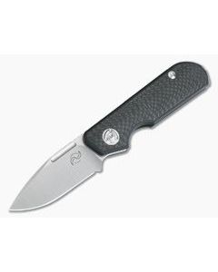 Liong Mah Design Traveler Spear Point Carbon Fiber M390 Slip Joint