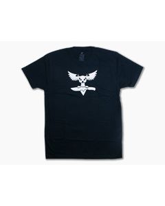 Audacious Concept Knives Division Logo 100% Cotton Dark Blue T-Shirt Large