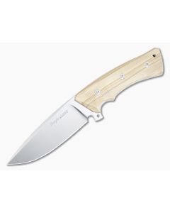 Viper Gianghi Fixed Blade Olive Wood Handle Satin N690 Drop Point V4880UL
