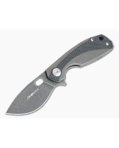 Viper Lille Black Stonewashed M390 Titanium Liner Lock Flipper Carbon Fiber Overlay V5963TIFC