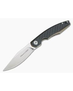 Viper Belone Satin M390 Bronze Titanium Liner Lock Flipper Carbon Fiber Overlay V5970BRFC