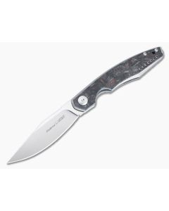 Viper Belone Flipper Red Dark Matter Carbon Fiber M390 V5970TIFCR