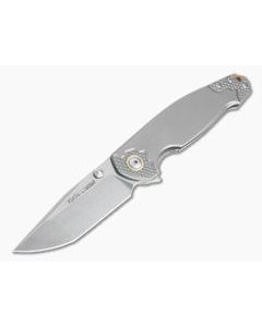 Viper Katla Vox Design 3D Titanium Stonewashed M390 Liner Lock Flipper V5982TI3D