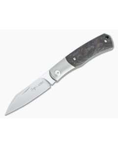 Viper Hug Thiel Design Satin M390 One Bolster Dark Matter Red Carbon Fiber Slip Joint Knife V5992FCR