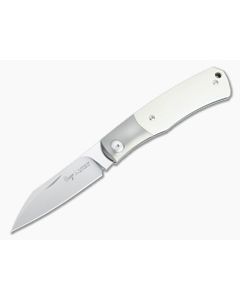 Viper Hug Thiel Design Satin M390 One Bolster Ivory G10 Slip Joint Knife V5992GI