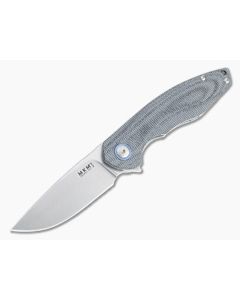 MKM Mikita x Vox Timavo Stonewashed M390 Black Micarta Liner Lock Flipper VP02-BC