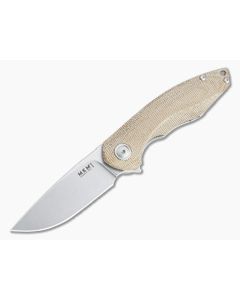 MKM Mikita x Vox Timavo Stonewashed M390 Natural Micarta Liner Lock Flipper VP02-NC