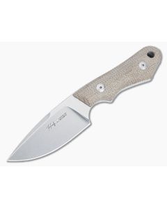 Viper Handy Natural Micarta Fixed Blade Stonewash Magnacut VT4040CN