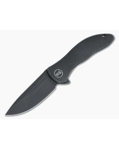 WE Knives Synergy2v2 Drop Point Flipper Black Stonewashed 20CV Integral Titanium Folder WE18046D-3