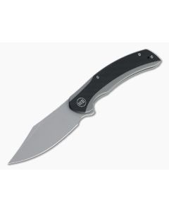 WE Knives Snick Gray Stonewashed 20CV Black G10 Inlaid Nested Frame Lock Flipper WE19022F-1