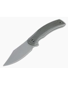 WE Knives Snick Gray Stonewashed 20CV Dark Green Micarta Inlaid Nested Frame Lock Flipper WE19022F-5