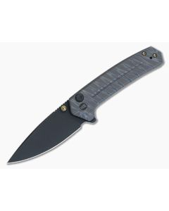 WE Knives Culex Black Stonewashed 20CV Flamed Titanium Button Lock Flipper WE21026B-7