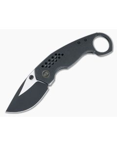 WE Envisage Front Flipper Black Titanium Handles Two-Tone 20CV Drop Point Blade 22013-2