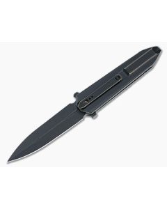 WE Diatomic Flipper Bronze/Black Titanium Handle Black Stonewashed 20CV S/E Dagger Blade 22032-1