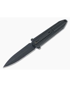 WE Diatomic Flipper Black Etched Titanium Handle and 20CV S/E Dagger Blade 22032-4
