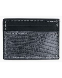 Yoder Leather Company Gray Lizard Clip Wallet