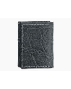 Yoder Leather Company Gray Elephant Trifold Wallet