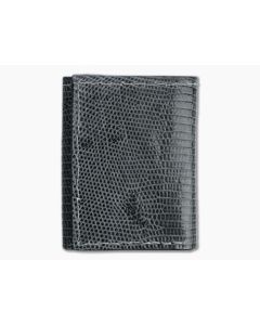 Yoder Leather Company Gray Lizard Trifold Wallet