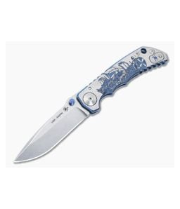 Spartan Harsey Folder Damascus Special Edition Green Mayan SB-SF5-097