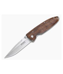 MCusta Classic Wave Satin VG10 Ironwood Liner Lock Folder 18V