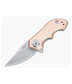 Zero Tolerance 0022CU FSS Stonewashed 20CV Copper Limited Run Titanium Flipper