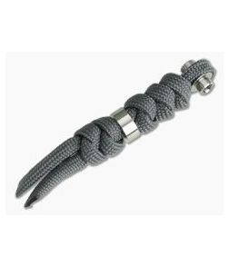 Chris Reeve Large Inkosi Charcoal Lanyard with Silver Bead