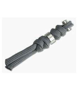 Chris Reeve Small Inkosi Charcoal Lanyard with Silver Bead