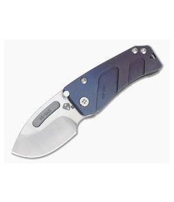 Medford Knives Hunden (Der Hund) Tumbled CPM S35VN Violet Blue Fade Titanium Frame Lock Folder