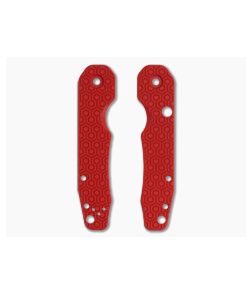 Spyderco Smock Overlook Red G10 Handle Scales