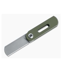 D Rocket Design OvalMoon Blasted AEB-L Textured OD Green Cerakote Aluminum Swivel Folder 0067