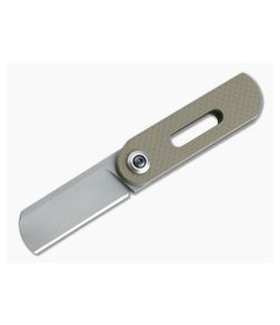 D Rocket Design OvalMoon Blasted AEB-L Textured FDE Cerakote Aluminum Swivel Folder 0068