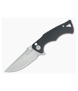 Brian Tighe and Friends Tighe Fighter Small Drop Point Blasted Stonewash Black Backspacer