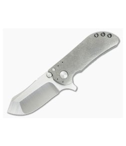 Direware M8 Tumbled Titanium Frame Lock Flipper Satin S110V