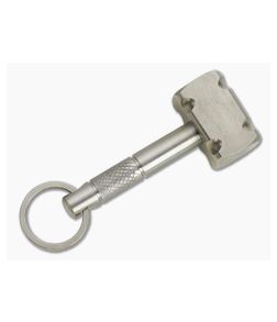 Ober Metalworks Mjolnir Titanium Hammer Knurled Key Chain